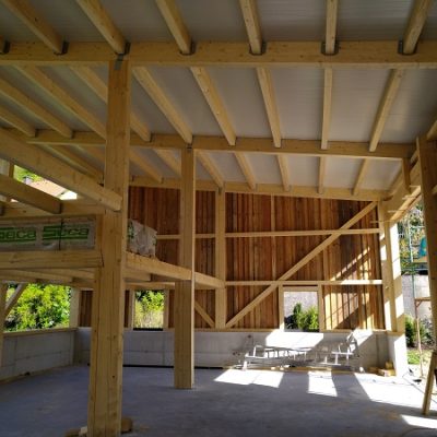 Lagerhalle aus Lärchenholz (Schöllergärten)3