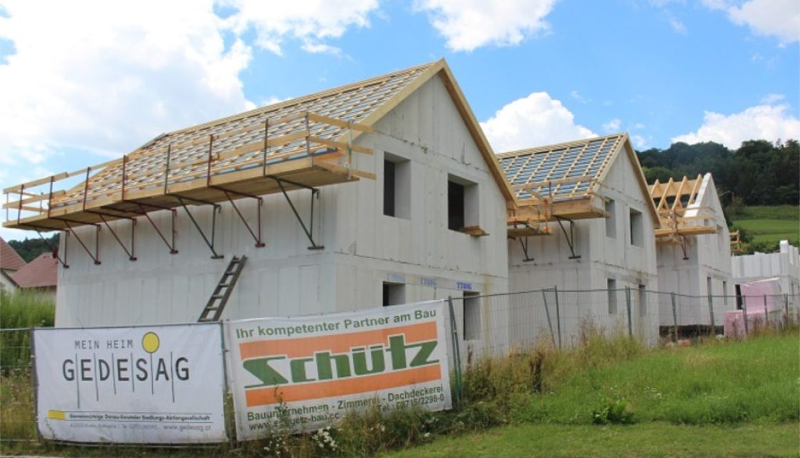 Neubau einer Reihenhausanlage in Mauer - Titel