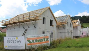 Neubau einer Reihenhausanlage in Mauer - Titel